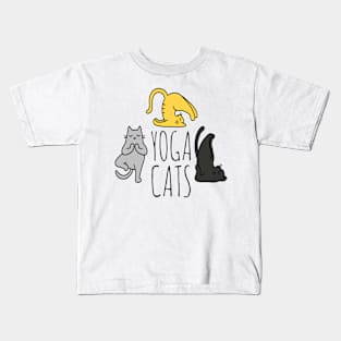 Yoga Cats Kids T-Shirt